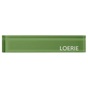 Groene Loerie-kleurnaam Naambordje