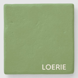 Groene Loerie-kleurnaam Stenen Onderzetter