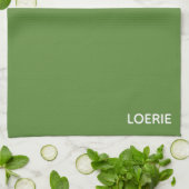 Groene Loerie-kleurnaam Theedoek (Gevouwen)