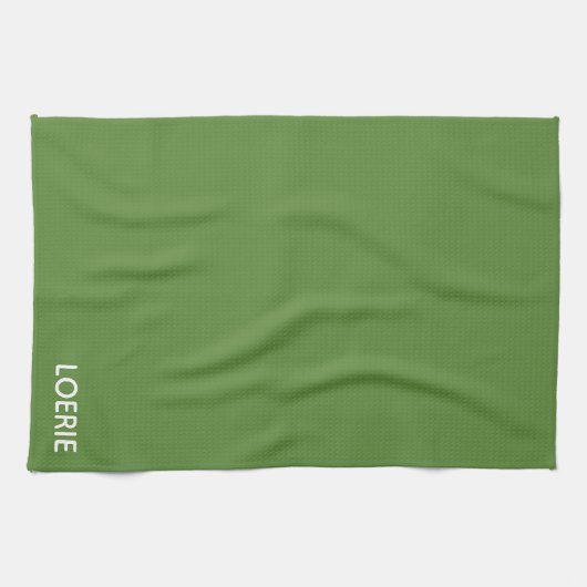 Groene Loerie-kleurnaam Theedoek (Horizontaal)