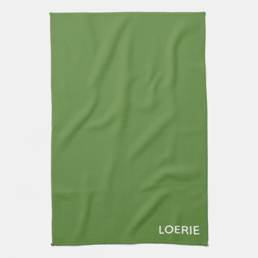 Groene Loerie-kleurnaam Theedoek (Verticaal)