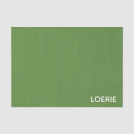 Groene Loerie-kleurnaam Tissuepapier