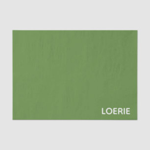 Groene Loerie-kleurnaam Tissuepapier