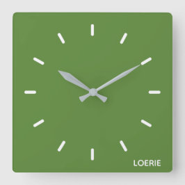 Groene Loerie-kleurnaam Vierkante Klok