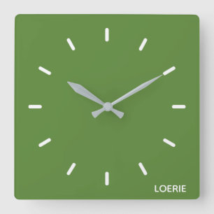 Groene Loerie-kleurnaam Vierkante Klok