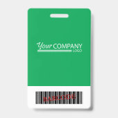 Groene Logo Pasfoto ID Personeelsingang Sleutelkaa Badge (Achterkant)