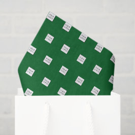 Groene Logo Promotionele Zakelijke Verpakking Tissuepapier