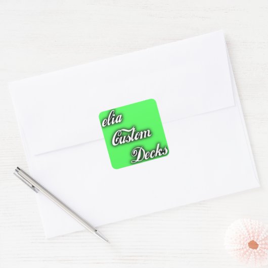 groene logo sticker (Envelop)