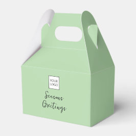 Groene Logo Tekst Promotionele Zakelijke Verpakkin Bedankdoosjes