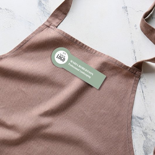 Groene Logo werknemer functietitel Naamplaatje