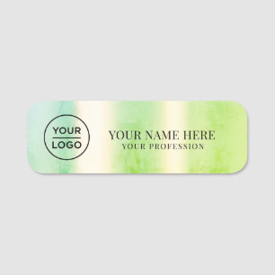 Groene Logo Werknemer magnetisch, veiligheidsspeld Naamplaatje