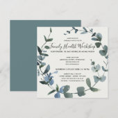 GROENE LOOF EUCALYPTUS KRANS WORKSHOP EVENEMENT KAART (Voorkant / Achterkant)