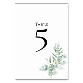 Groene Loof Tafel Nummerkaart Kaart