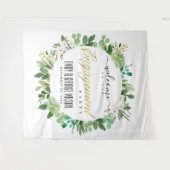 GROENE LOOFKRANS WATERVERF VERLOVING WELKOM WANDKLEED (Voorkant (horizontaal))