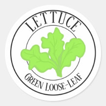 Groene Losbladige Sla Tuinetiket