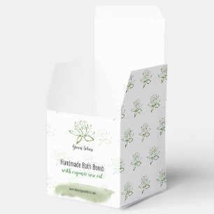 Groene Lotus Beauty Skin Care Verpakkingsdoos Bedankdoosjes