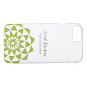 Groene Lotus Bloem Yoga Instructeur Case-Mate iPhone Case (Achterkant (Horizontaal))
