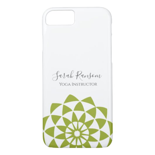 Groene Lotus Bloem Yoga Instructeur Case-Mate iPhone Case (Achterkant)