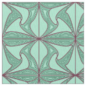 Groene Lotus fabric Stof (Close Up)