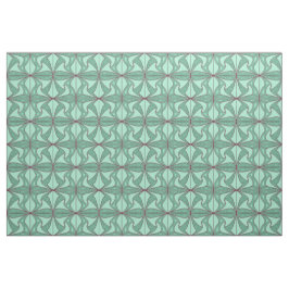 Groene Lotus fabric Stof