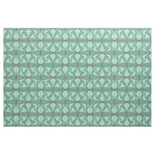 Groene Lotus fabric Stof