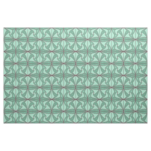 Groene Lotus fabric Stof (Fat Quarter)