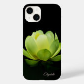 Groene Lotus Flower Black Case-Mate iPhone Case (Achterkant)