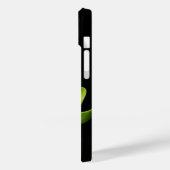 Groene Lotus Flower Black Case-Mate iPhone Case (Achterkant / Links)