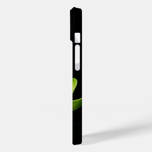 Groene Lotus Flower Black Case-Mate iPhone Case (Achterkant / Links)