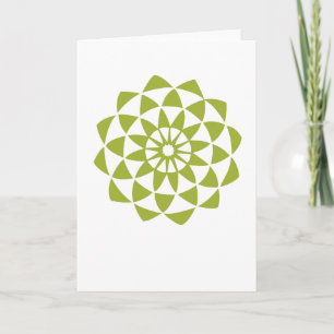 Groene Lotus Flower Kaart