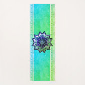 Groene lotus mandala yoga mat (Voorkant)