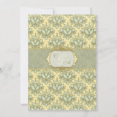 Groene Lotus past de Uitnodiging van de Wedding aa (Achterkant)