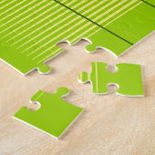 Groene Lotus Patience and Resilience Symbol Floral Legpuzzel (Zijkant)