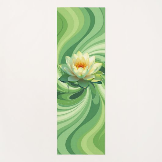 Groene Lotus Yogamat (Voorkant)