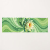 Groene Lotus Yogamat (Voorkant (horizontaal))
