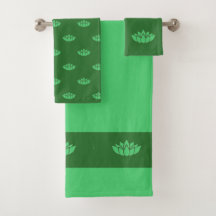 Groene lotusbloem patroon