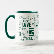 Groene LOVE! Typografie