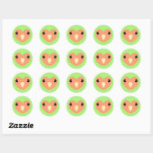 Groene Lovebird Schattigee Sticker (Vel)