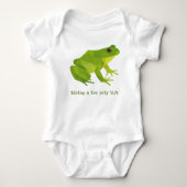 Groene Low Poly Life Frog Romper (Voorkant)