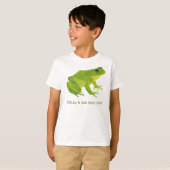 Groene Low Poly Life Frog T-shirt (Voorkant volledig)