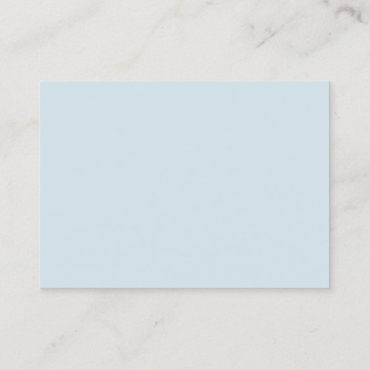 Groene lozing in blauwe hemel visitekaartje (Achterkant)