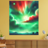 groene lucht canvas afdruk (Insitu (Woonkamer))