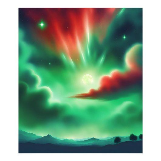 groene lucht foto afdruk (Voorkant)