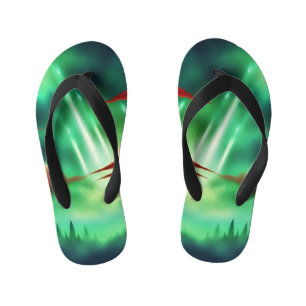 groene lucht kinder teenslippers