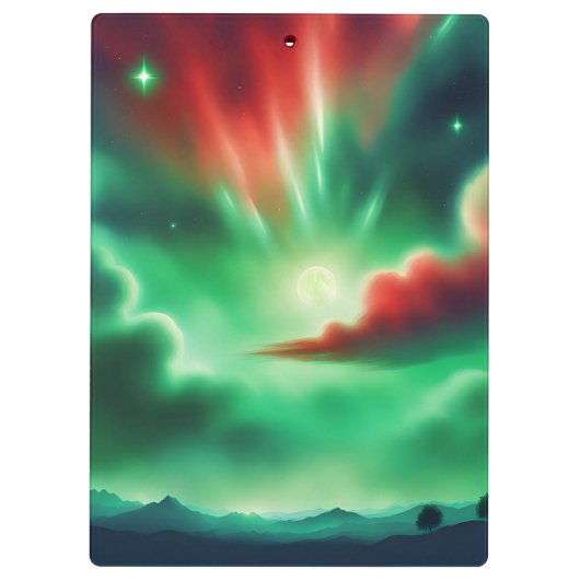 groene lucht klembord (Achterkant)