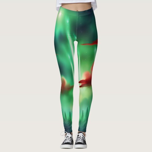 groene lucht leggings (Voorkant)
