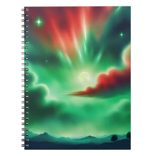 groene lucht notitieboek (Voorkant)
