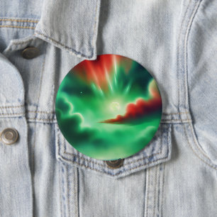 groene lucht ronde button 4,0 cm