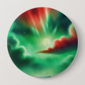 groene lucht ronde button 4,0 cm (Voorkant)