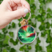 groene lucht sleutelhanger (Hand)